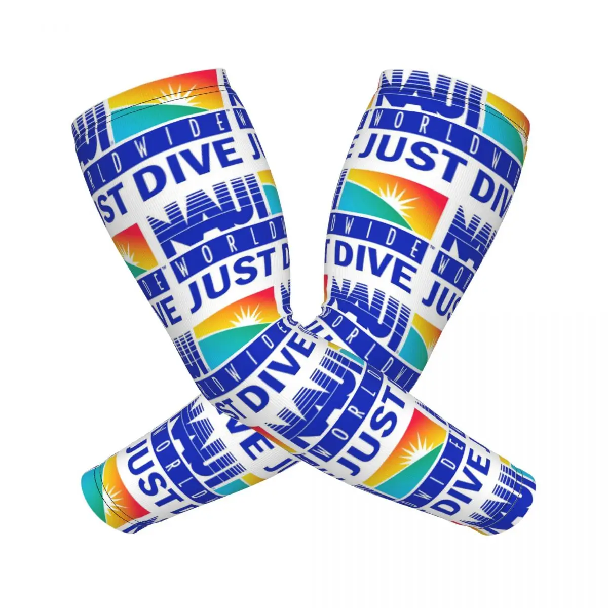 

NAUI The Difinition Of Diving Arm Sleeves Men Women Sun UV Protection Tattoo Cover Up Sports Cooling Cycling