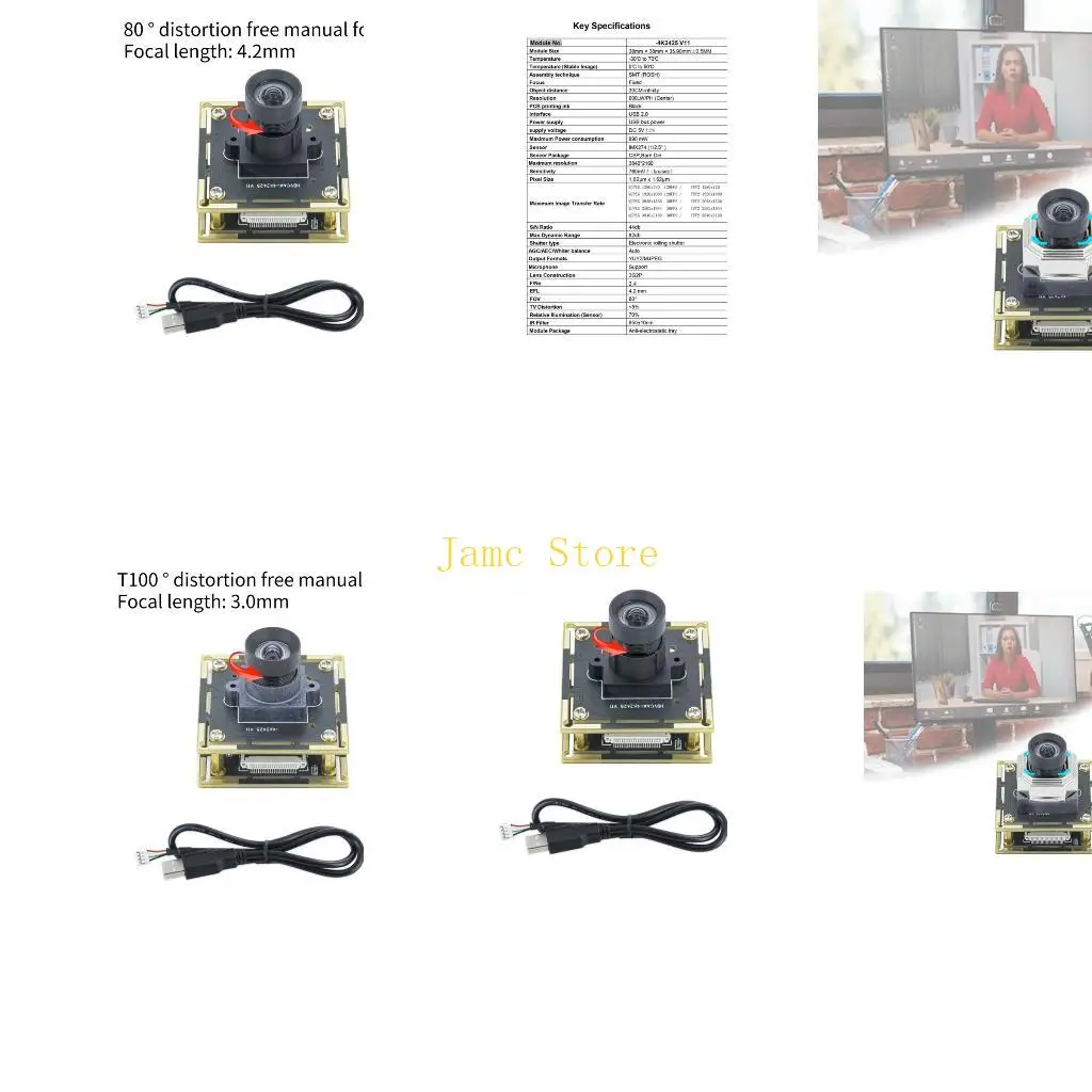 

LX0B Несколько целей 4K -камера модуль 8MP IMX2174 Sensoring 30FPS Auto Focused