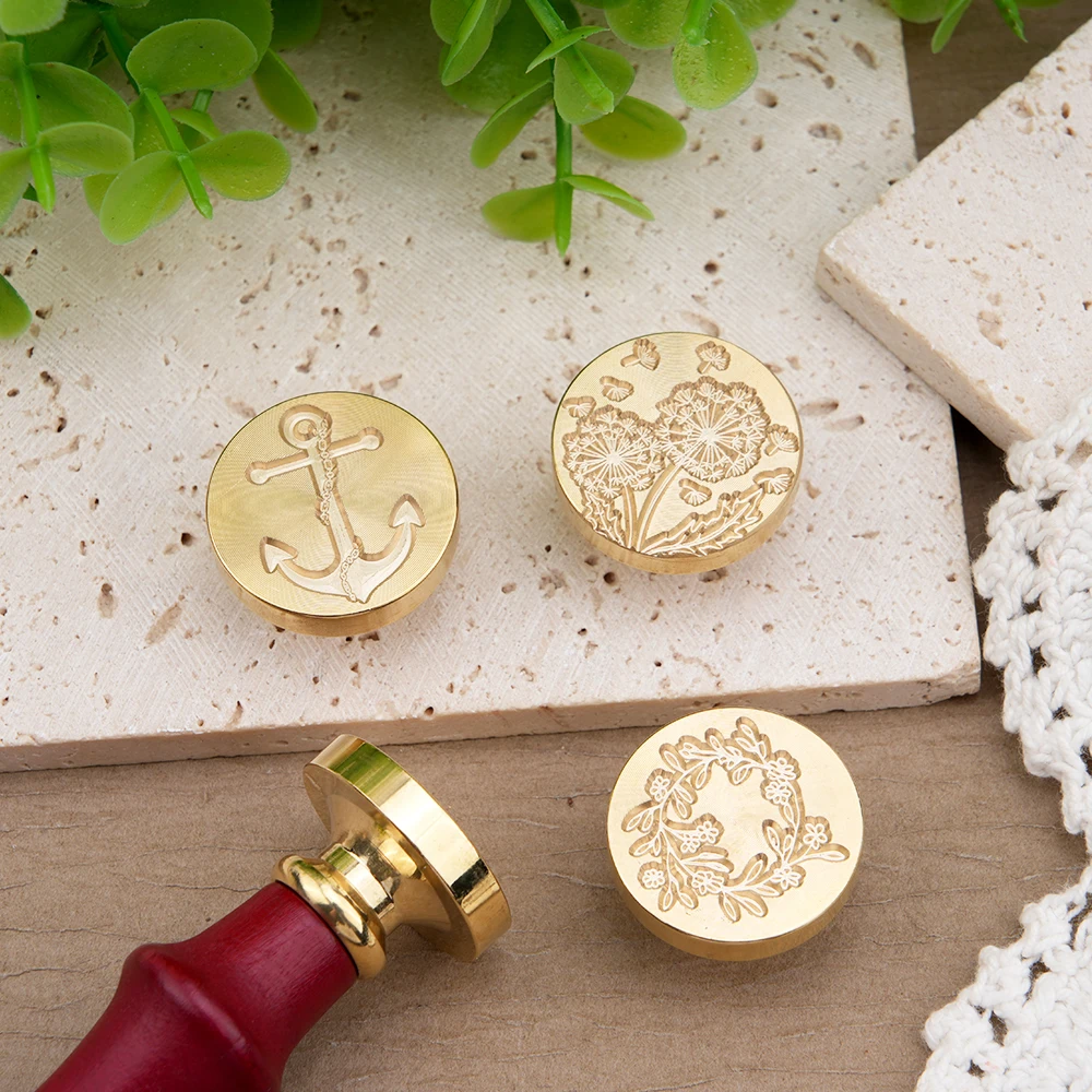 Anchor of Hope Seal Wax Stamp Heads Berry Wreath Cupid Sealing Wax Stamp Head For DIY Scrapbooking Envelope Wedding Invitations
