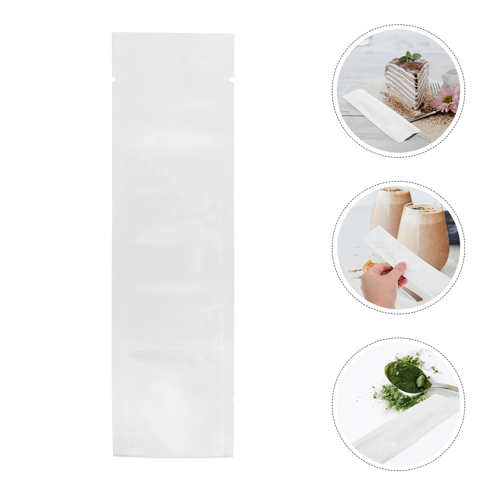

100 Pcs Protein Powder Packaging Bags Aluminum Foil Sealed Pouches Reusable Vacuum Seal Storage