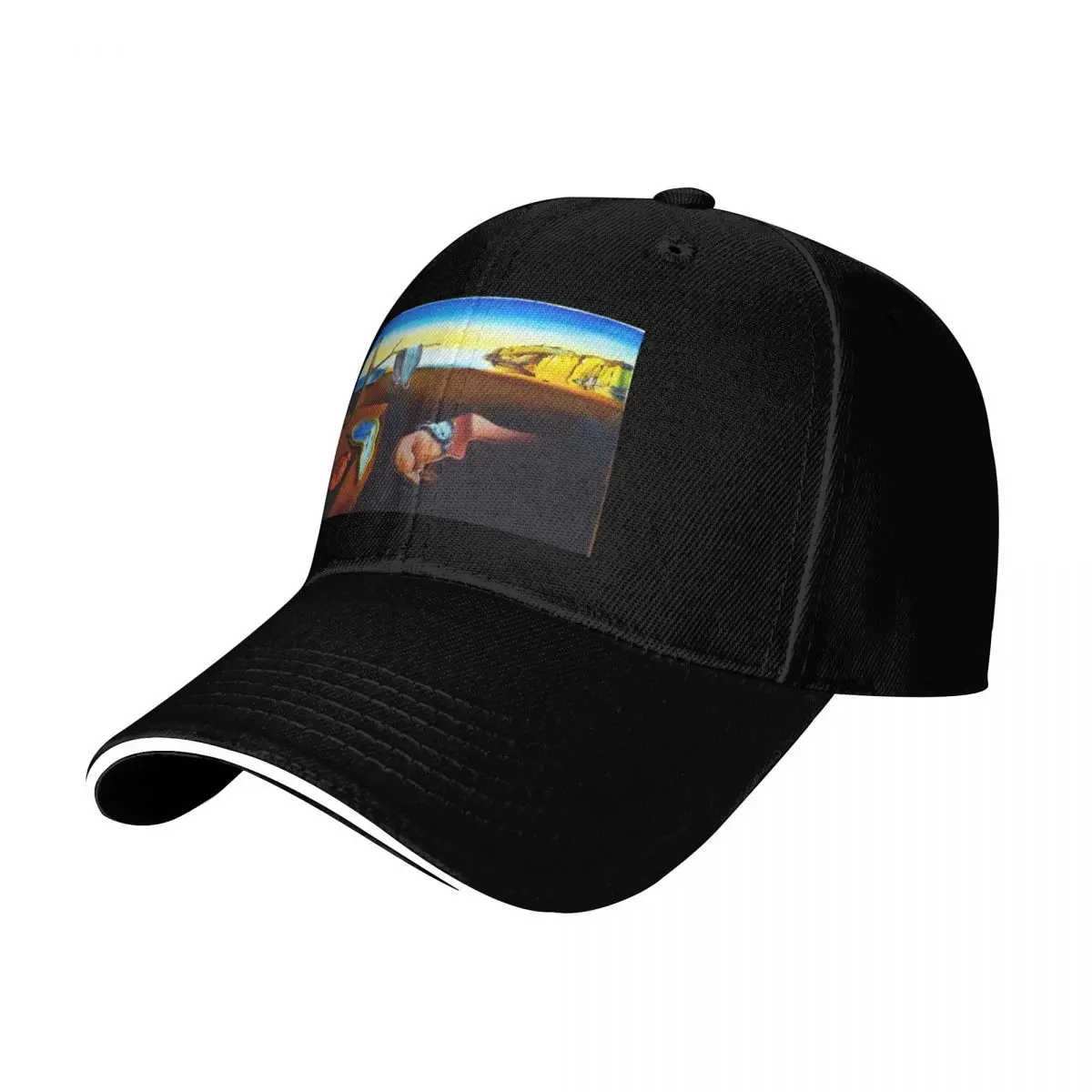 Salvador Dali The Persistence Of Memory Baseball Cap Quick Dry Performance Cotton Twill Breathable Contrast Two Tone Brim