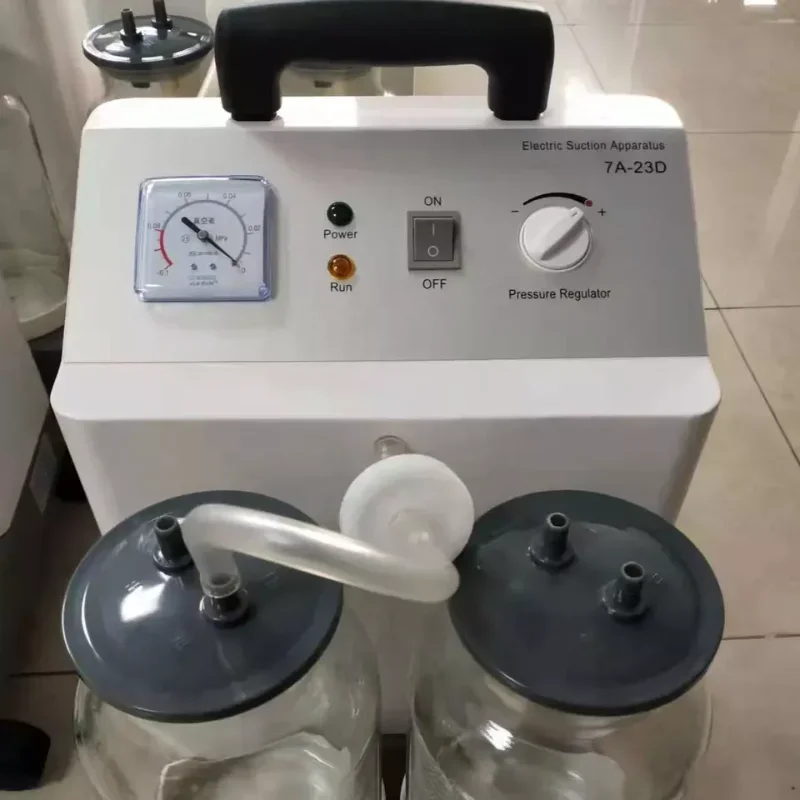 Advanced Portable Medical electric vacuum suction aspirator pump apparatus unit single bottle phlegm suction- machine Device