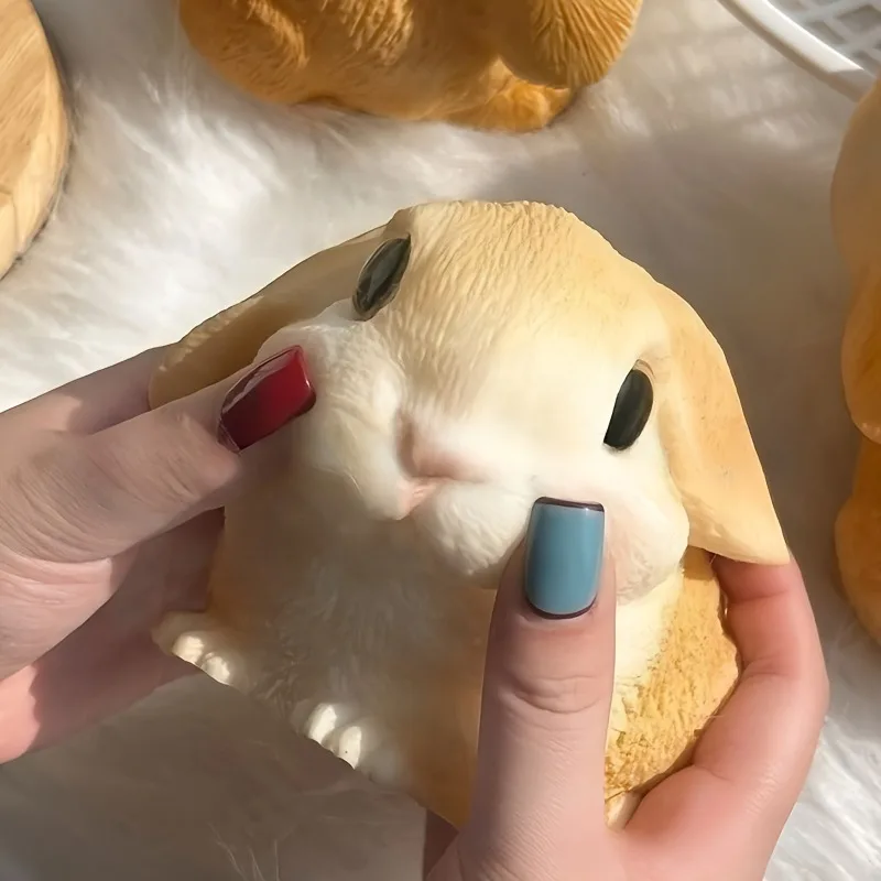 Super grande coelho figura squeeze brinquedo macio pegajoso coelho brinquedo mole bonito dos desenhos animados animal lento rebote alívio relaxar brinquedos presentes da menina
