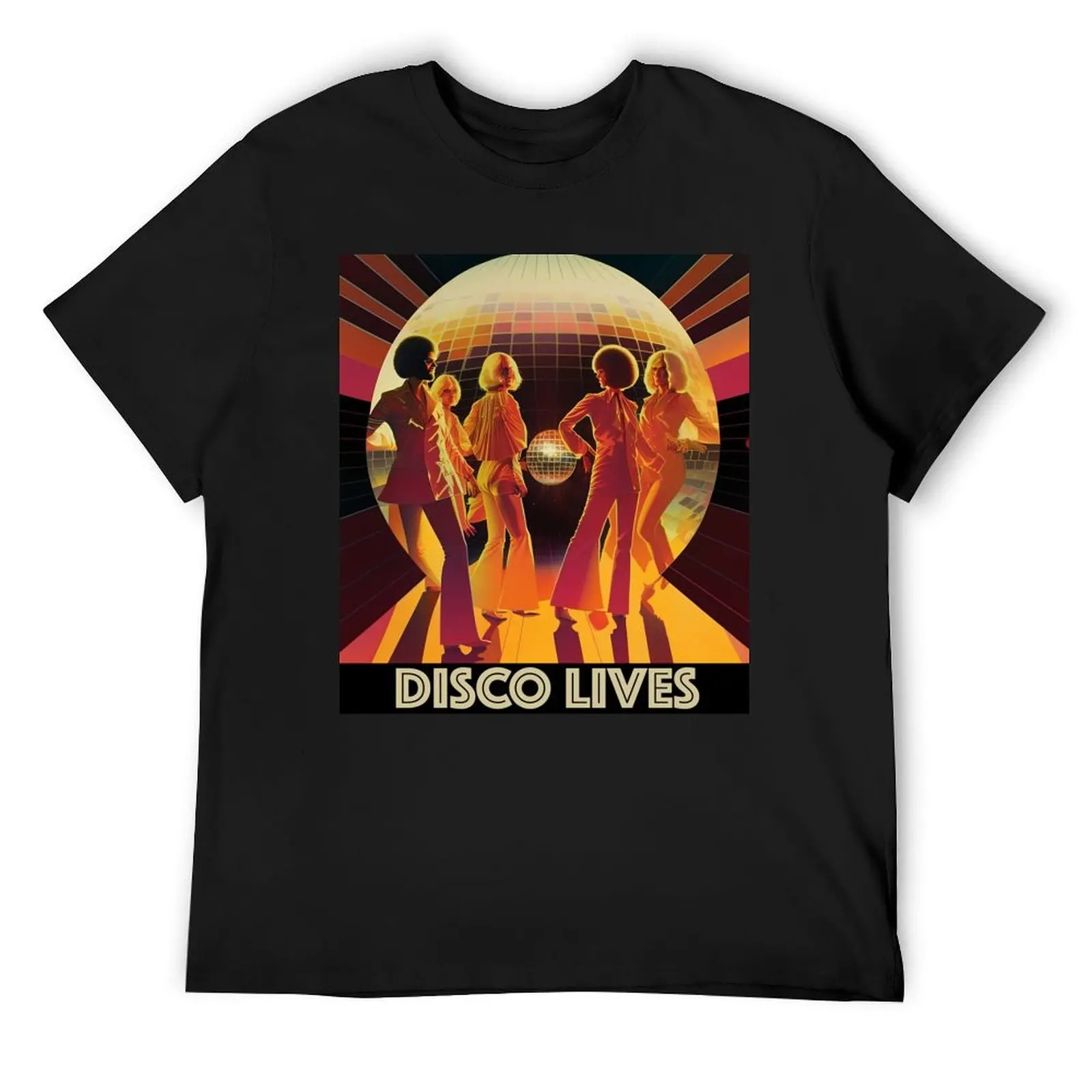 

Disco Lives T-Shirt man t shirt korean fashion basketball graphic tees plus size men clothing