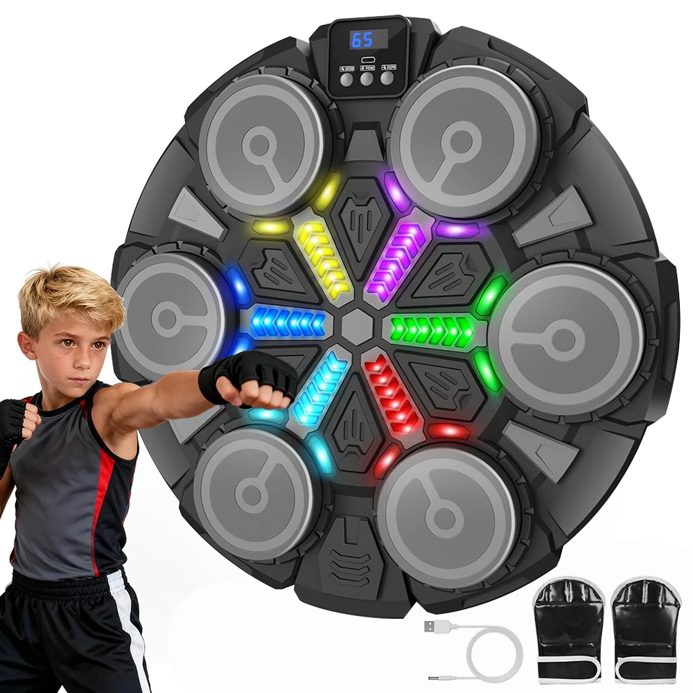 Musik-Boxmaschine, ausgestattet mit Bluetooth und Handschuhen, wandmontiertes Gerät, geeignet für Fitness, geeignet für Wohnungen.