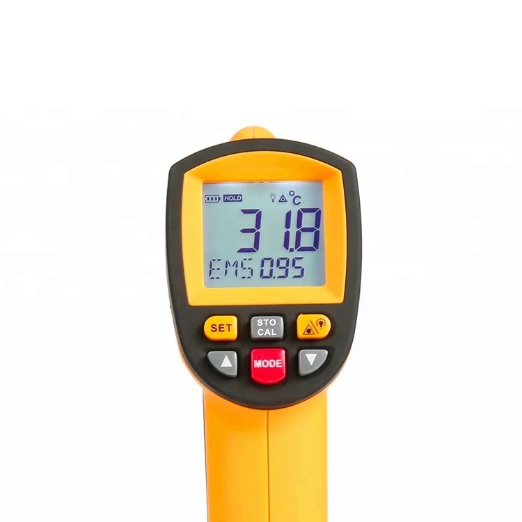0.1 Accuracy And Industrial Usage Laser IR Thermometer Handheld Infrared GM-1650 200~1650 Degree C