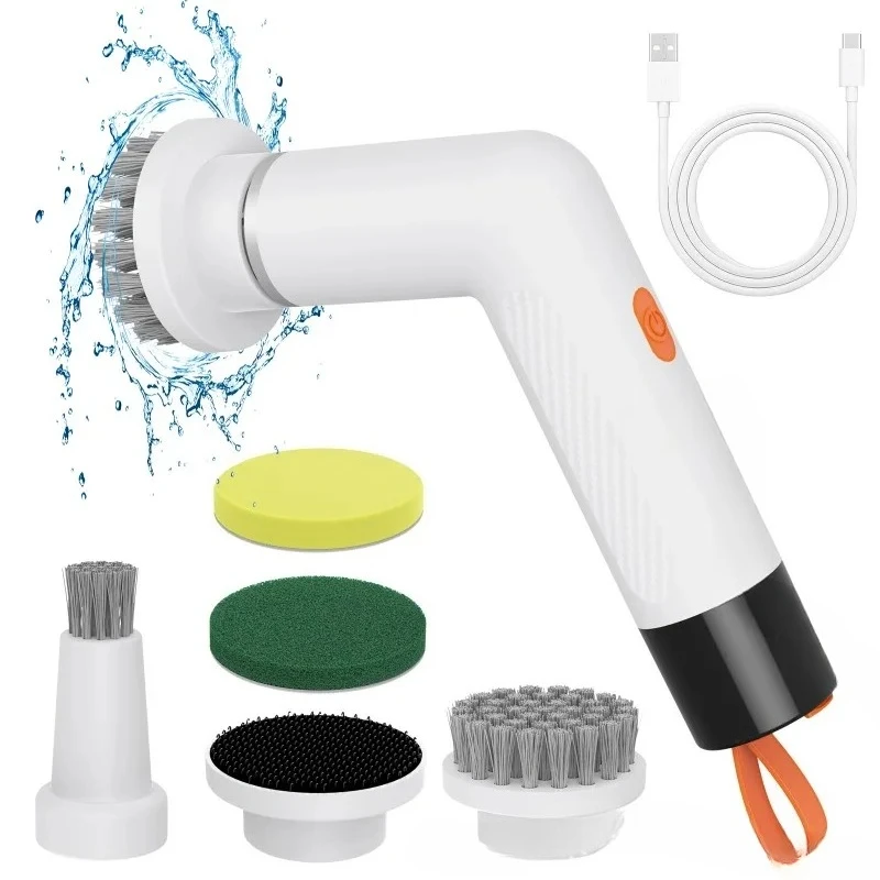 Electric Cleaning Brush Multifunctional Household Kitchen Handheld Wireless Dishwashing Pot Artifact Toilet Cleaning Brush