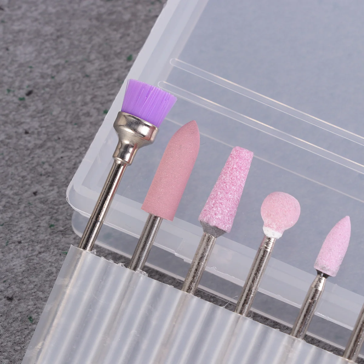 Juego de brocas para uñas de aleación de acero de tungsteno para limpieza de cutículas y herramienta de manicura para pulir uñas artificiales naturales