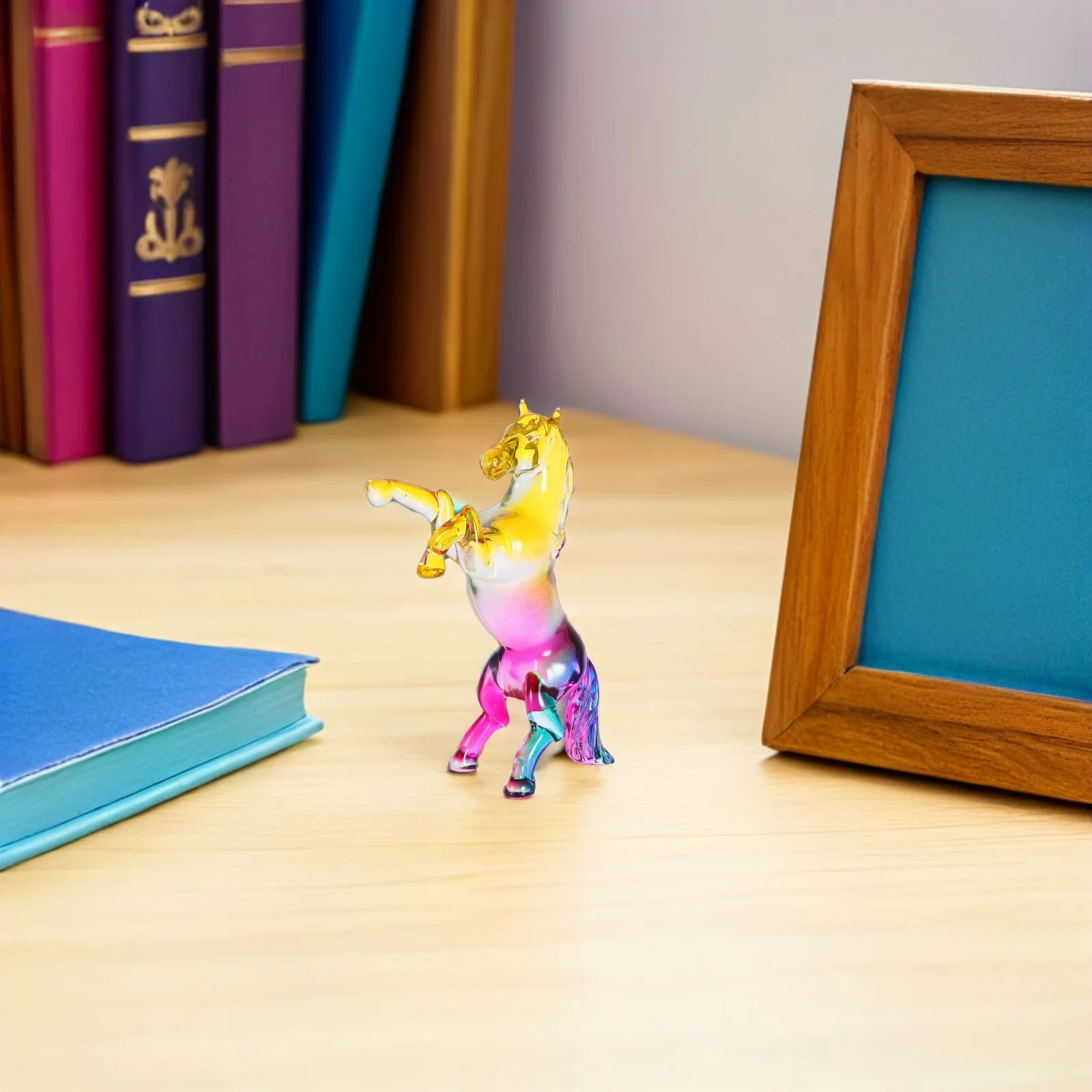 تمثال حصان كريستال 2026 سنة الحصان فنغشوي ديكور يرمز التقدم والنجاح لمكتب المكتب والمنزل الداخلي #5