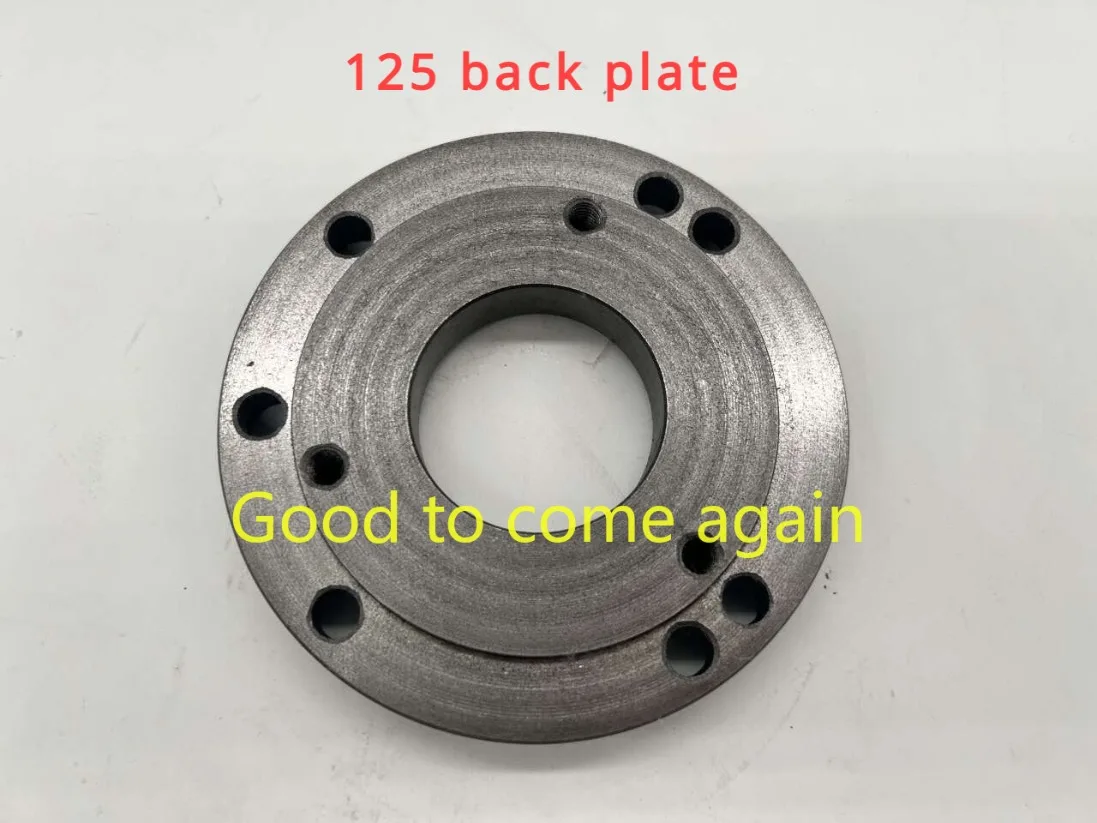 1PC 125mm 100mm back plate, small lathe accessories instrument lathe accessories, chuck cover, connecting plate New