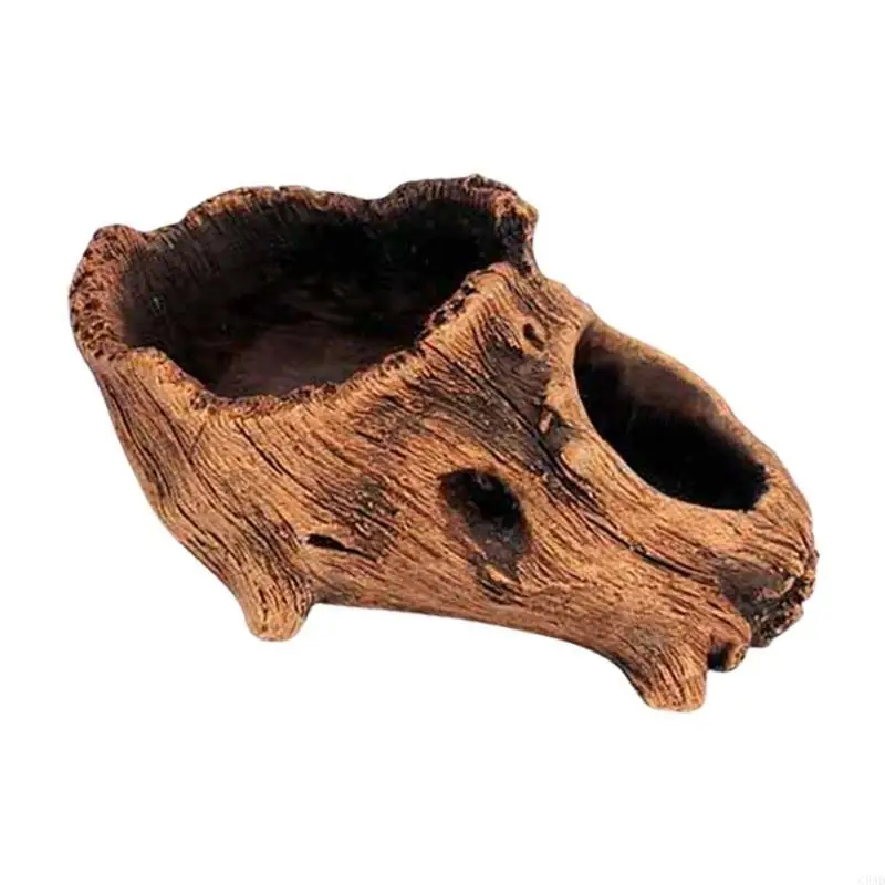 

Decorative Concrete Succulents Planter Cement Flowerpots Imitating Stumps Designs for Garden Spaces Indoor Outdoor Use C5AD