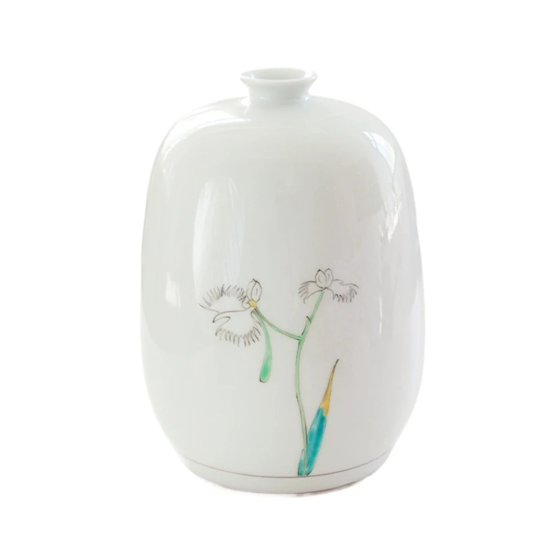 Large vase ornament imported from Japan, living room flower arrangement ceramic decoration home advanced