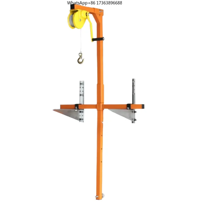 150kg 15M Metal Winch Hand-Cranked Crane BracketAir Conditioner Install Tools Repair Equipment