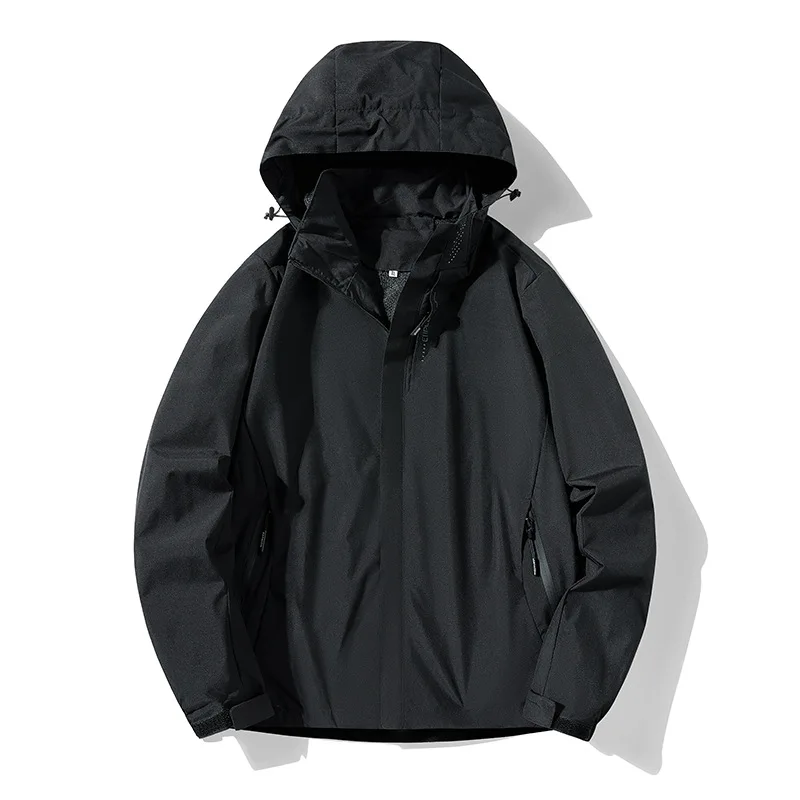 

Men's Women's Casual Zipper Jacket Waterproof Breathable Jacket Hooded Sportswear Warm Jacket Couple's Oversized Clothing