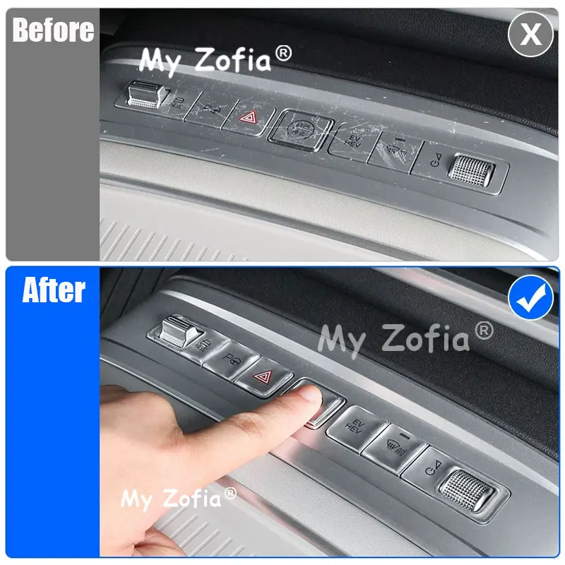 Car Decorative Stickers Car Interior Modification for Buttons Knobs Accessories For BYD Ti7 Leopard Titanium 7 2025 2026