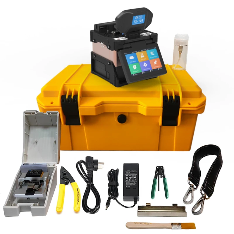 Hot Sale TX-10S Fiber Splicer Multi Language Fiber Optic Welding Machine Fusion Splicer optical Fusion Splicing Machine