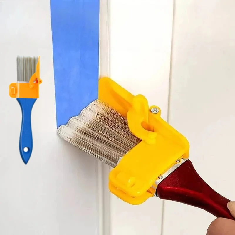 

Кисть для окантовки с разделением цветов, ручной инструмент для обрезки краски, идеально подходит для использования в помещении и на открытом воздухе на стенах и потоках