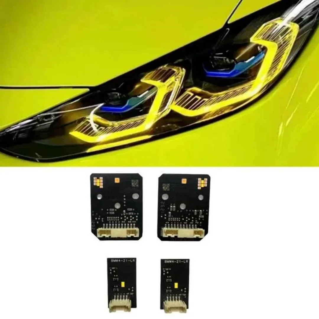 

63119851047 63119851048 63119851049 63119851050 Headlight LED Angel Eye DRL Module Yellow Suitable for BMW M4 G22 G23 G80 G82