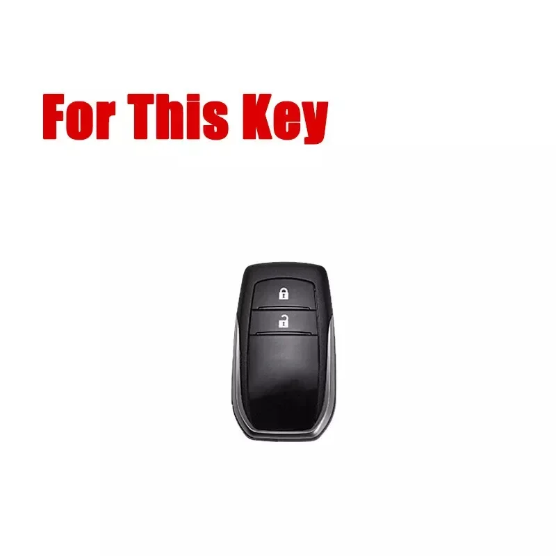 Zinc Alloy Silicone Car Key Case Cover For Toyota Hilux Fortuner Highlander Land Cruiser Riez RAV4 Camry Prado Innova 86