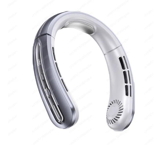 

Новый 100-скоростной цифровой вентилятор для шеи, студенческий спортивный портативный USB-вентилятор для занятий спортом на открытом воздухе, мини-шейный