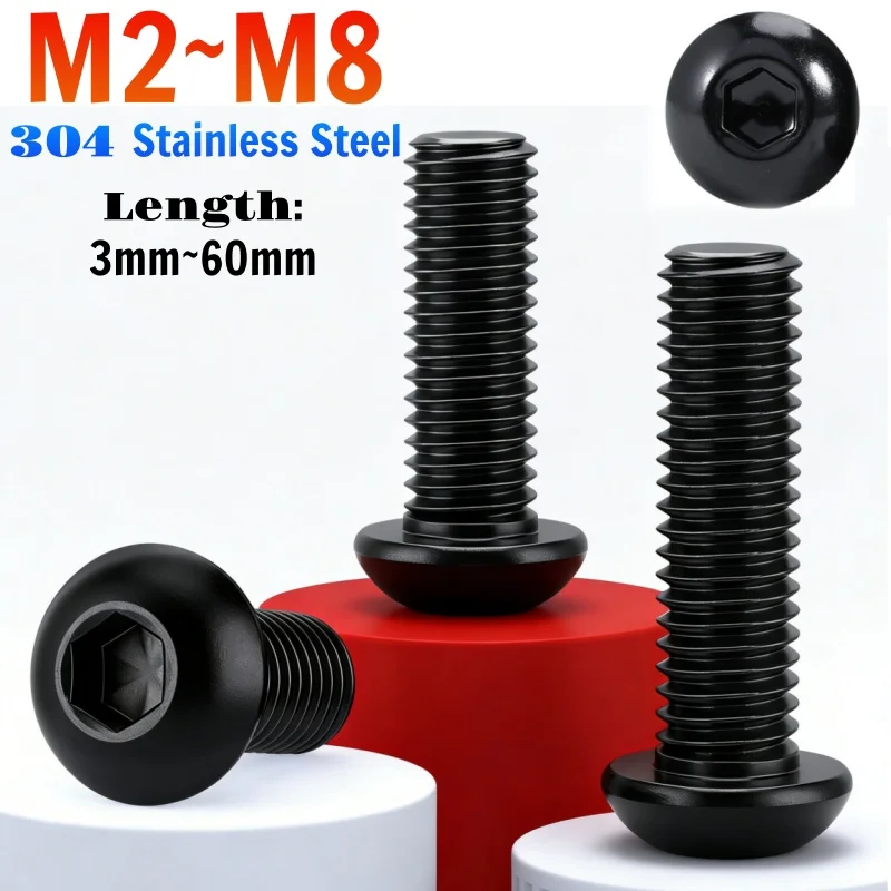 3~200Pcs Black 304 …