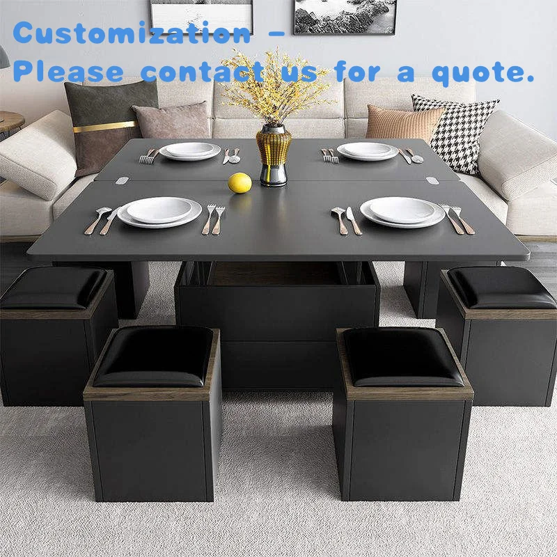

custom.Modern Solid Wood Multifunctional Adjustable Retractable Lift Top Coffee Table Hot Selling Products