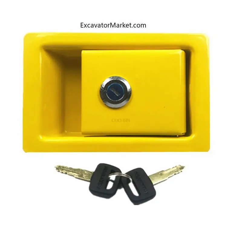 For Excavator Komatsu PC120 160 200 220 300 360-6-7-8 Door Lock-Hydraulic Pump Door Lock Side Cover Lock Side Door Lock-Side