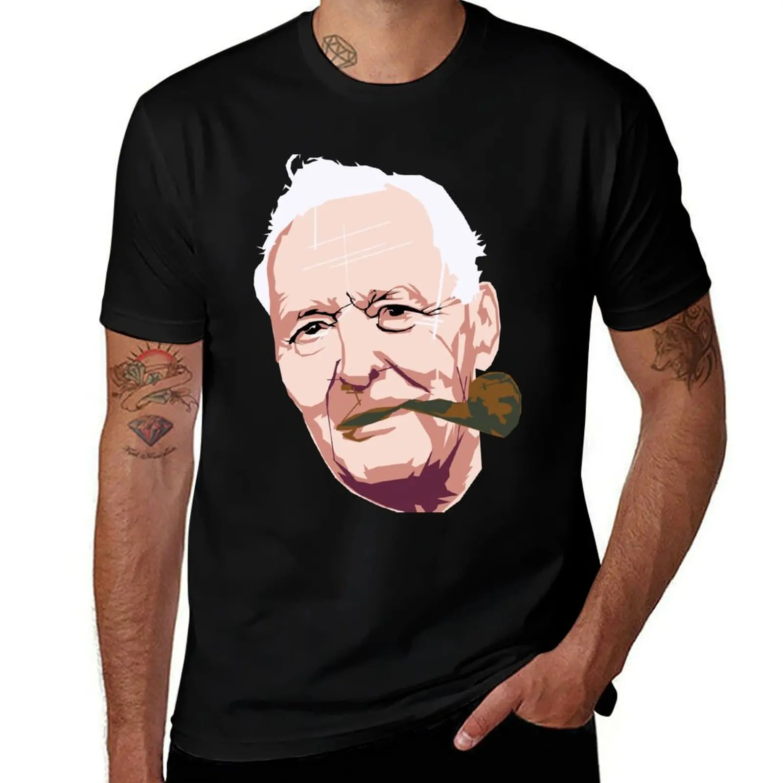 

Tony Benn T-Shirt anime t shirts oversize cotton t shirts man 100% T-Shirt