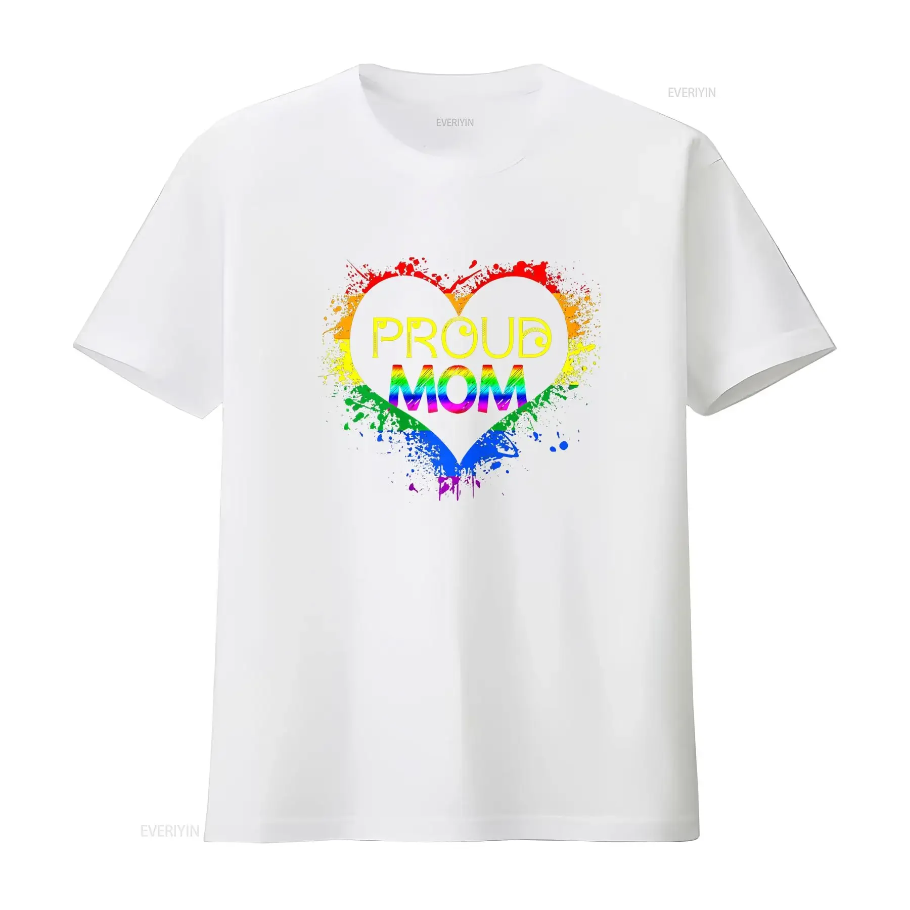 Women Tops Pride T Shirt Proud Mom LGBT  vintage Washed graphic Casual Soft Versatile Breathable designer clothes Stylish view 4