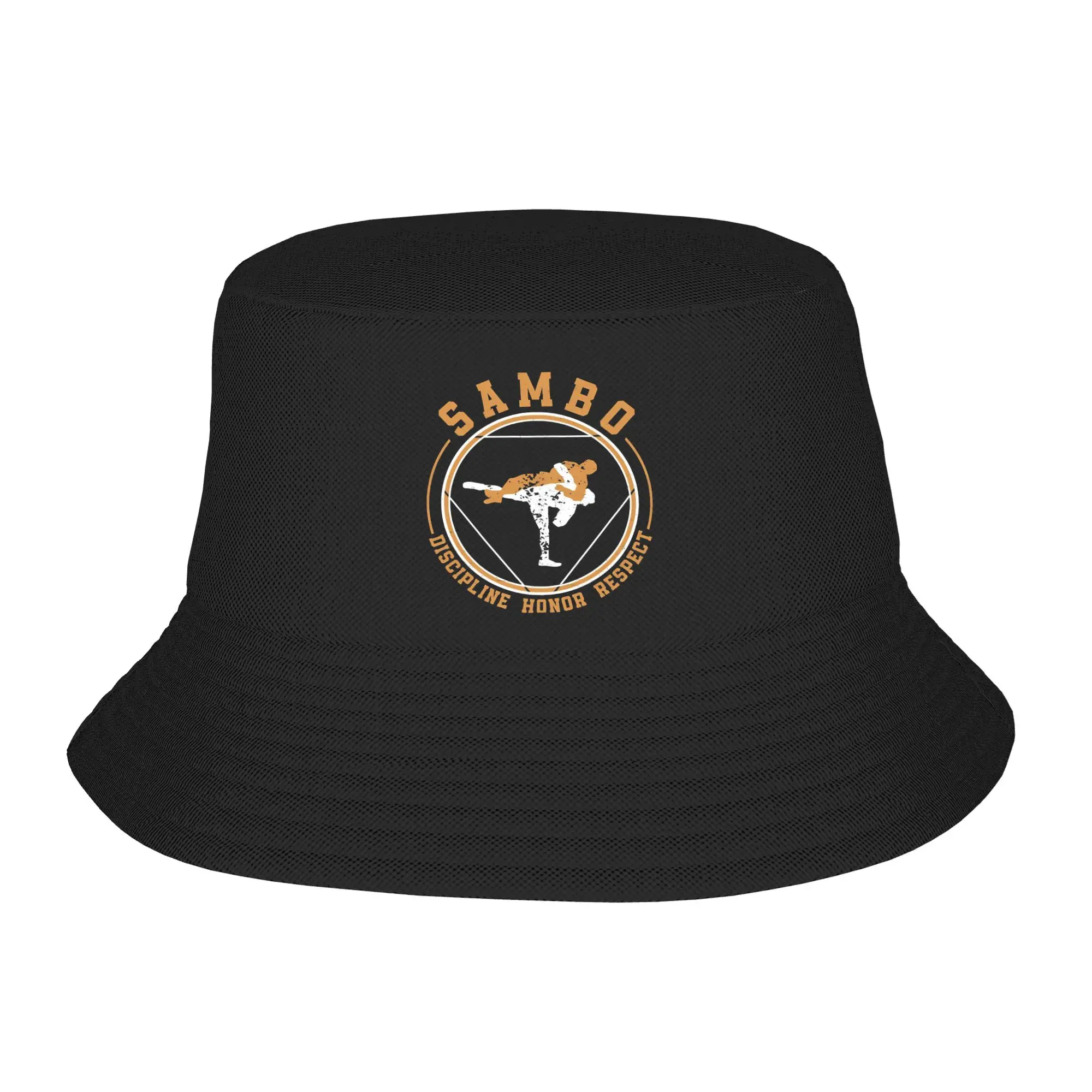 Women Cute Sambo Russian Fighting Martial Arts Wrestling  Bucket Hat Merch  Bob Hat For Vocation Getaway Headwear UV Protection