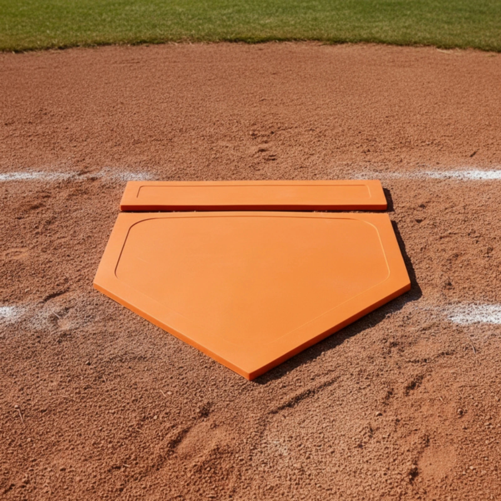 2-pieces-batter's-plate-and-pitcher's-plate-set-flat-rubber-baseball-plates-throw-down-plates-lightweight-field-markers