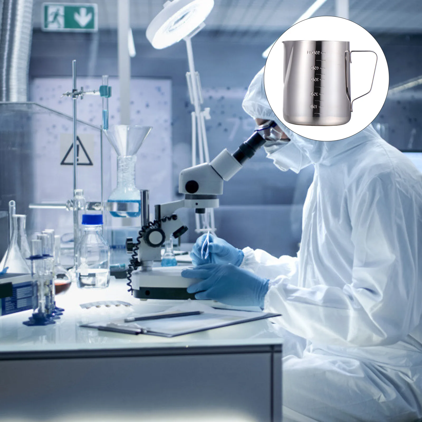 

Stainless Steel Measuring Cup 2t Scales Kitchen Oil Measures Lightweight Reusable Easy Clean Flour Sugar Liquid