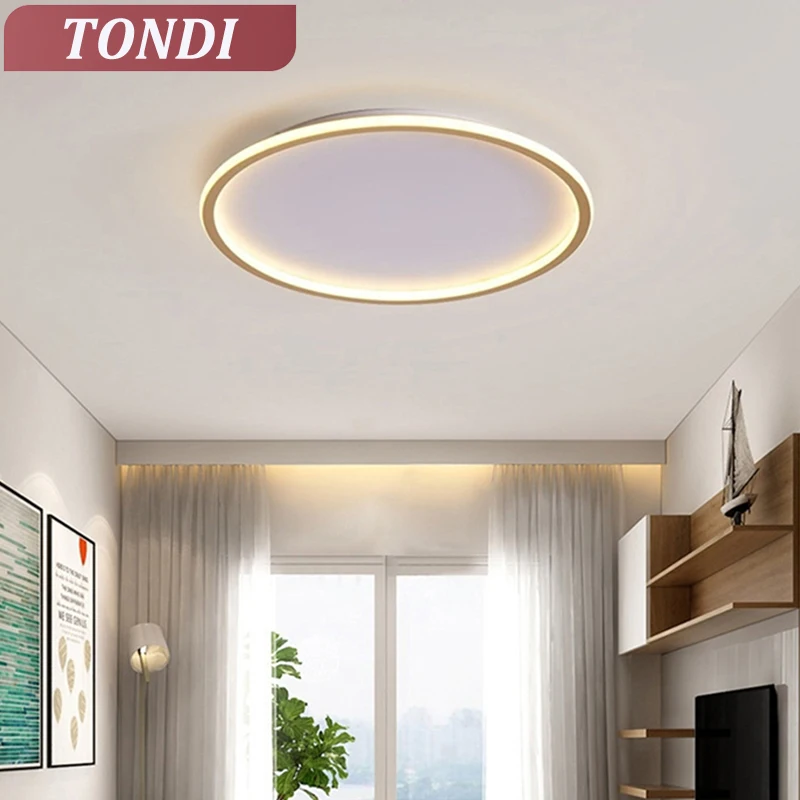 

Современный светодиодный золотой/черный потолочный светильник для гостиной, спальни, столовой, кухни, потолочный светильник для дома, AC90-260V, лампа для внутреннего освещения