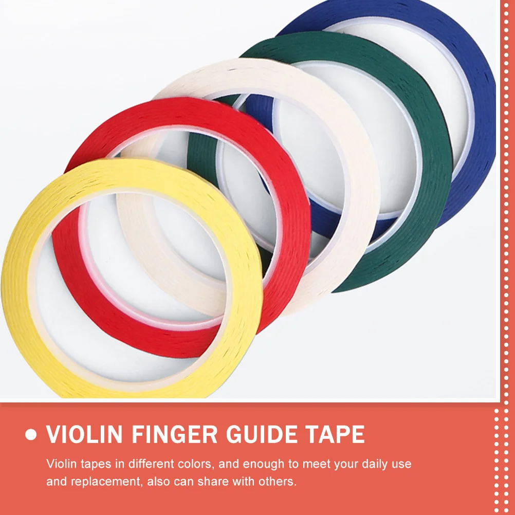 6 Pcs Violin Sticker Tape Fingerboard Accessories Musician Gifts Applique Cello Pvc Guide