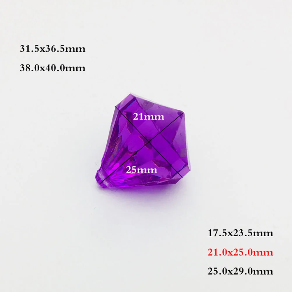 

1 Bag Clear Colorful Acrylic Diamond Mixed Size Wedding Party Vase Filler Diy Craft Decoration Home Furnishing Material