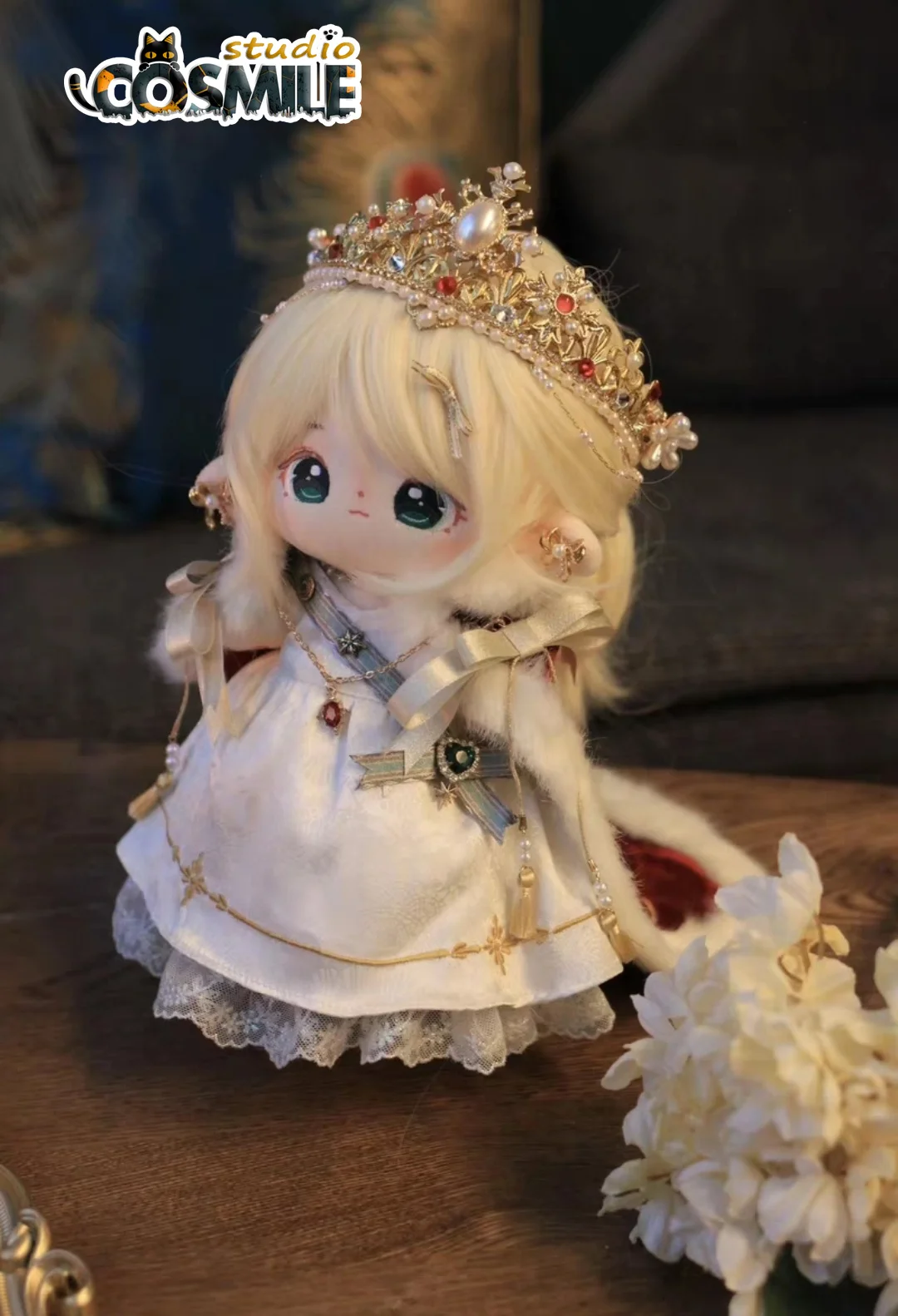 European Royal General Classical Elegant King Queen Knight Coronation for 20cm Plush Doll Clothes Clothing Costume DJ Sa