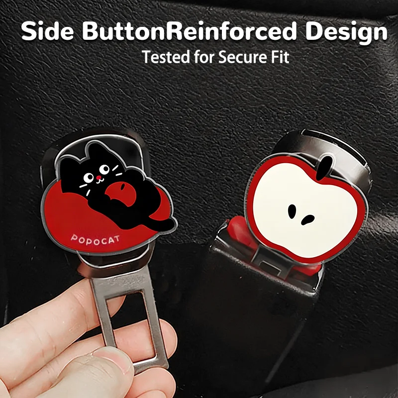 Cartoon Univeral Car Seat Belt Clip Extender Safety Buckle Thick Insert Socket Extender Lock Buckle Plug