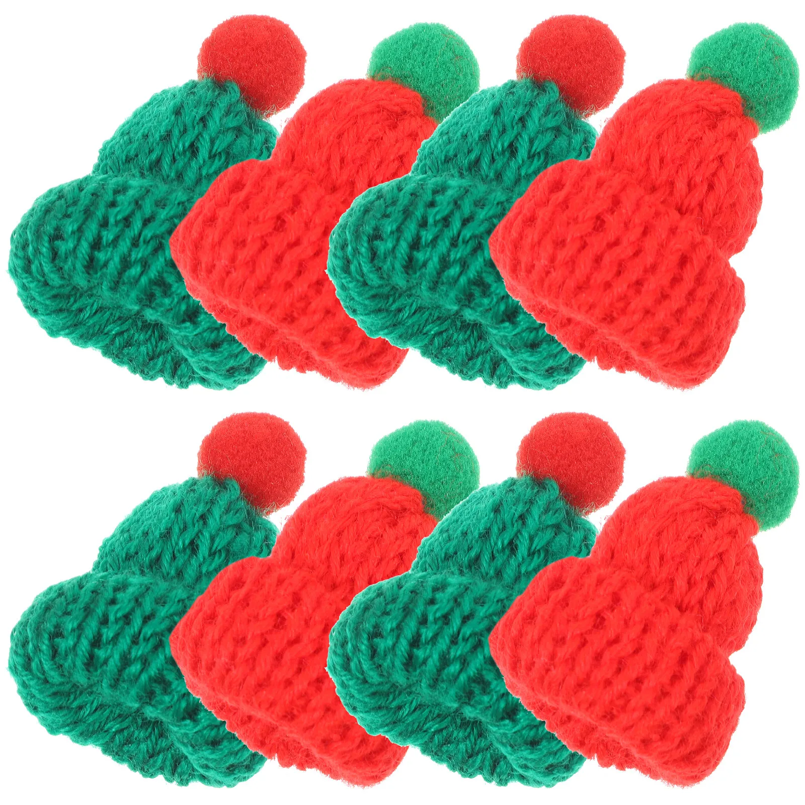 

20Pcs Mini Santa Hats Miniature Christmas Hats DIY Craft Decoration Xmas Wine Bottle Covers Baby Shower Thank You Gifts
