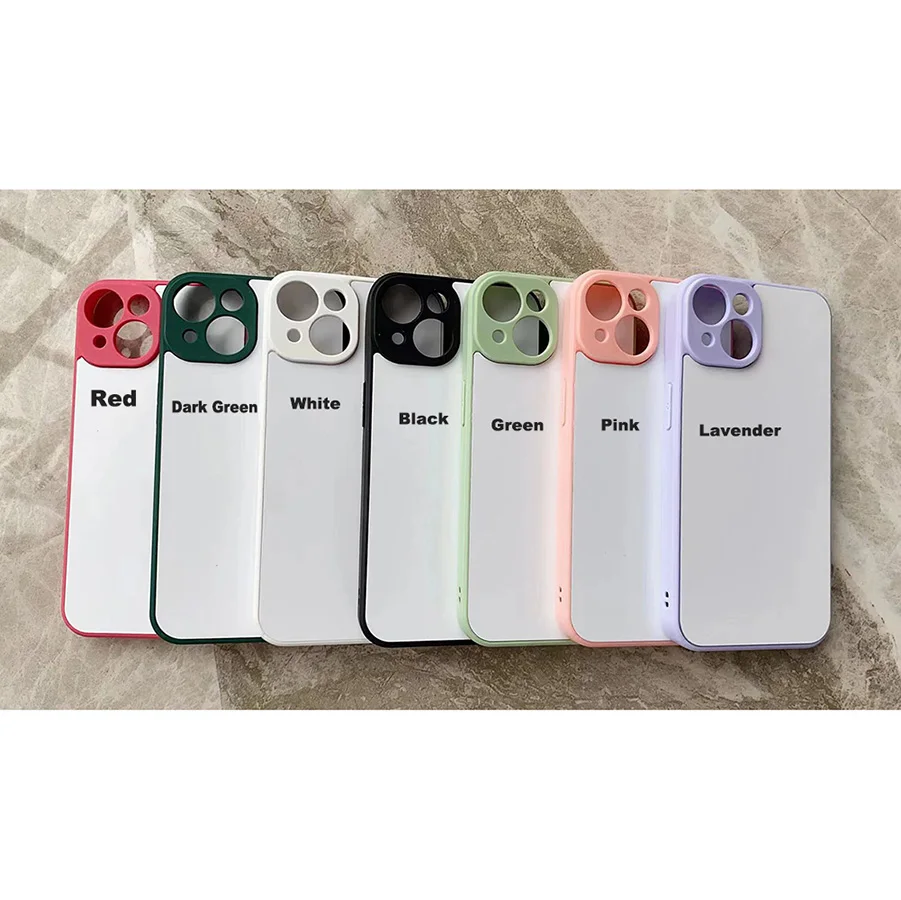 100pcs colored sublimation phone cases for iphone 15 14 13 12 pro 11 xs max x 8 7 plus se 2020 2022 case cover bulk wholesale