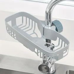 Kitchen Faucet Storage Rack Dishwashing Sink Sink Supplies Household Rag Sponge Drain Hanging Basket Storage Rack