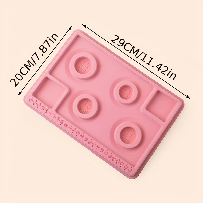 Bead Design Measuring Tray DIY Bracelet Jewelry Making Scale Display Plate For Beading Stringing view 4
