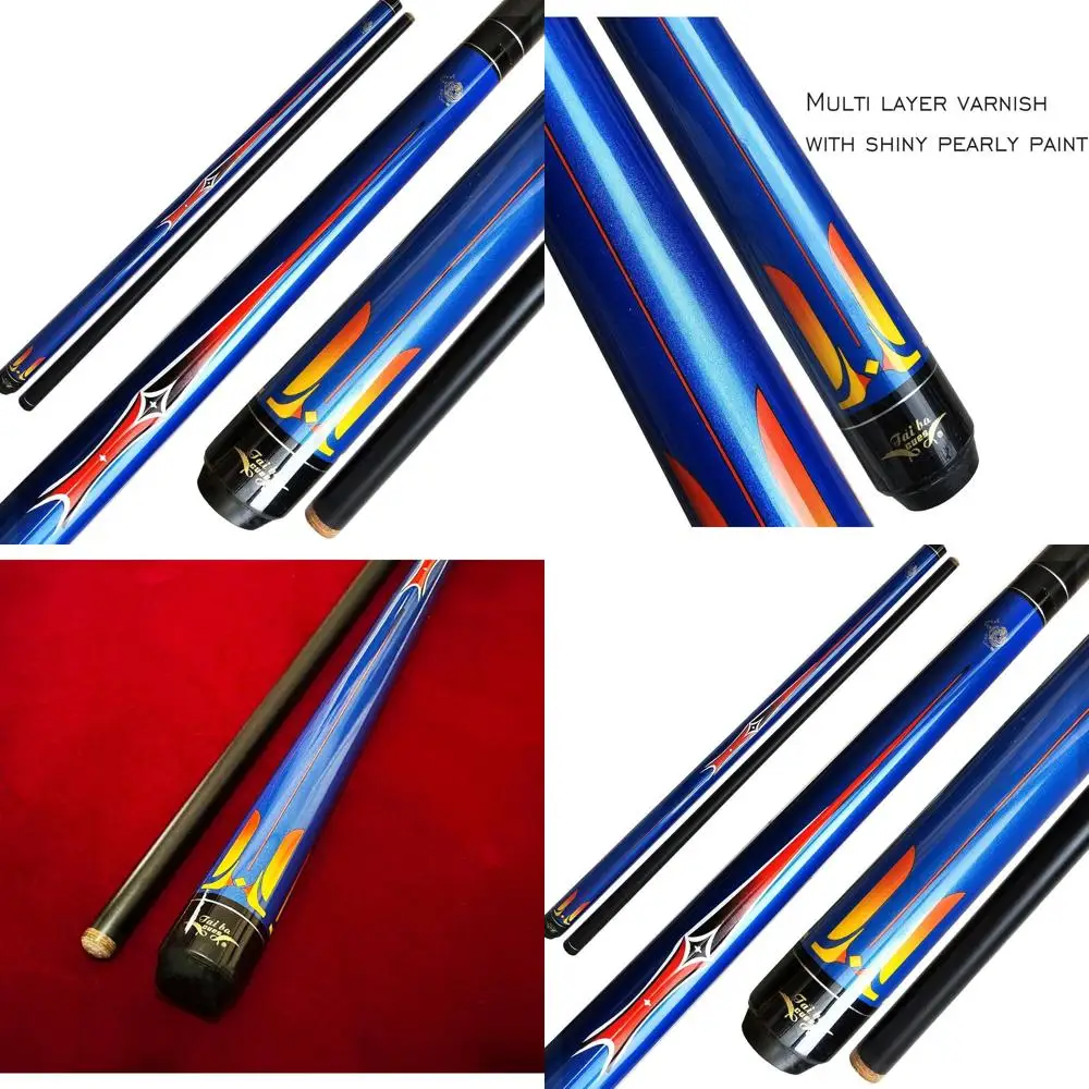 

2-Piece Junior Pool Cue Stick, 13mm Tip, 48 Short, Maple, 18-19 Oz, Blue or Black