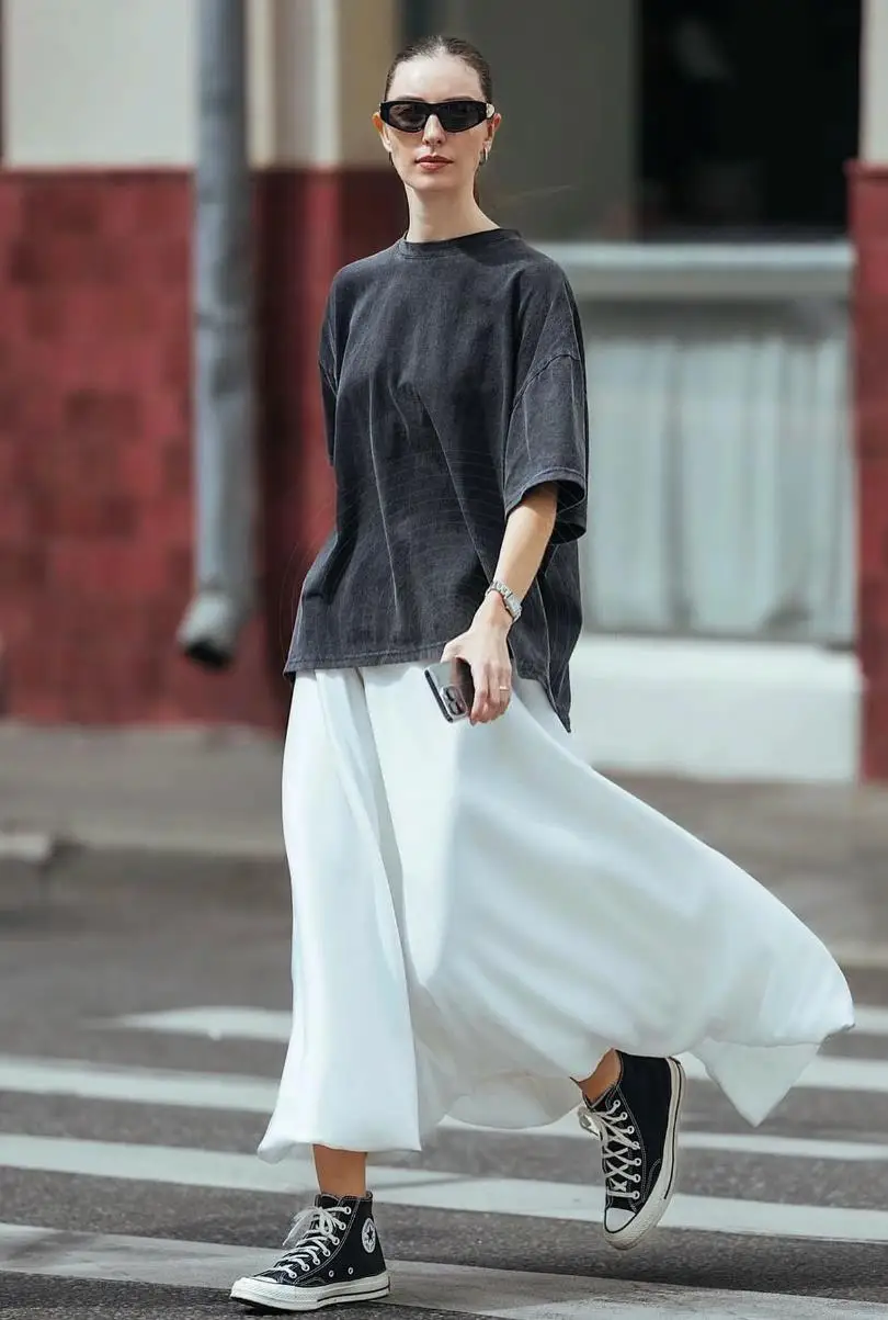 NIEUW Effen katoenen gewassen T-shirts Dames Oversized O-hals Tops Straat Casual Comfortabele T-shirts met korte mouwen Basic Dameskleding