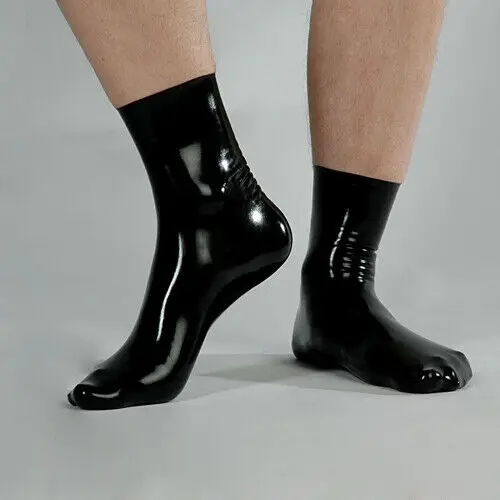 

100%Latex Rubber Gummi Feet Cosplay Schwarze Socken Party 0,4mm fashion S-XXL