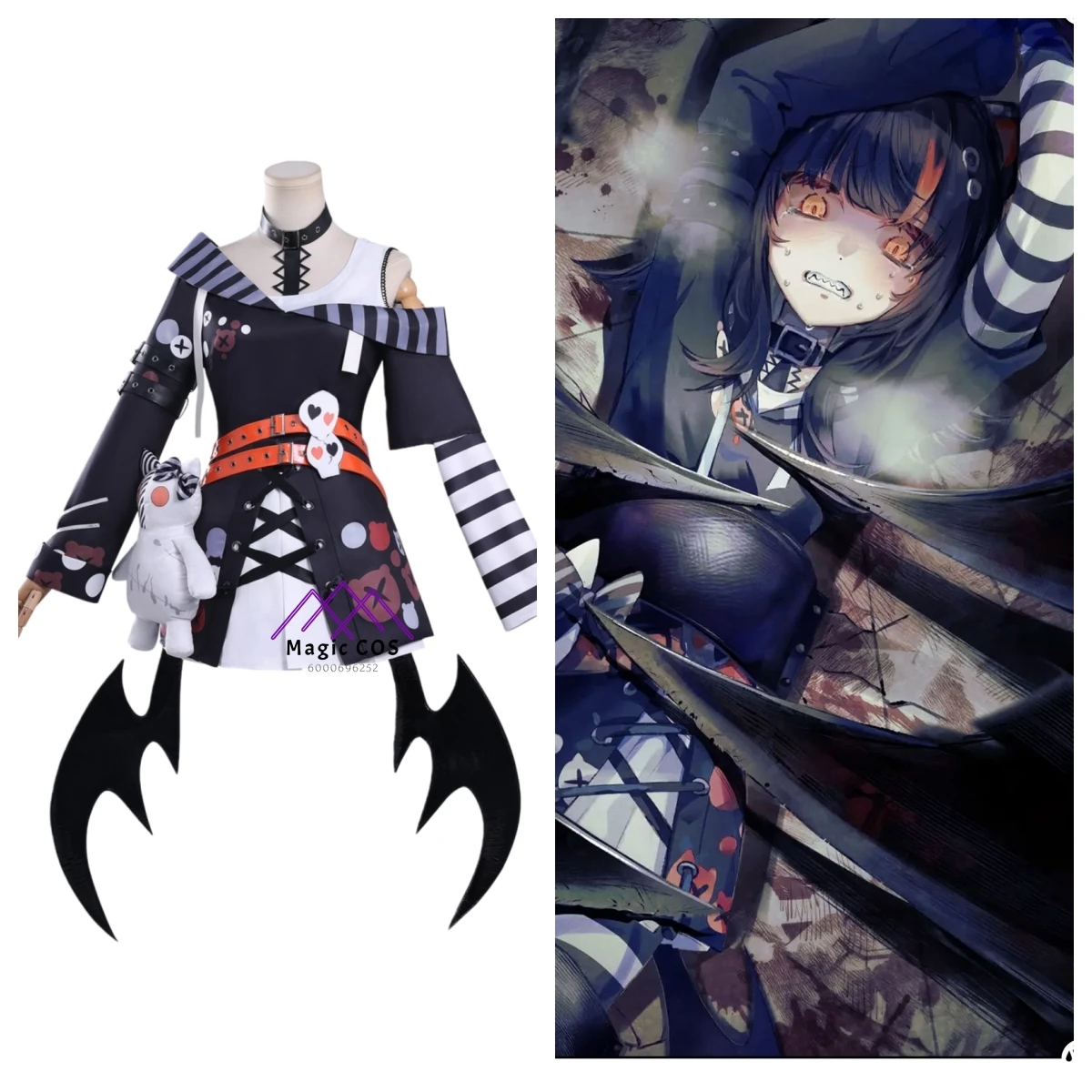 

Hot Magical Girl's Magic Trial Cosplay Costume Anime Coco Sawatari Role Playing Clothes Dress Doll Headwear Set Women Comic Con