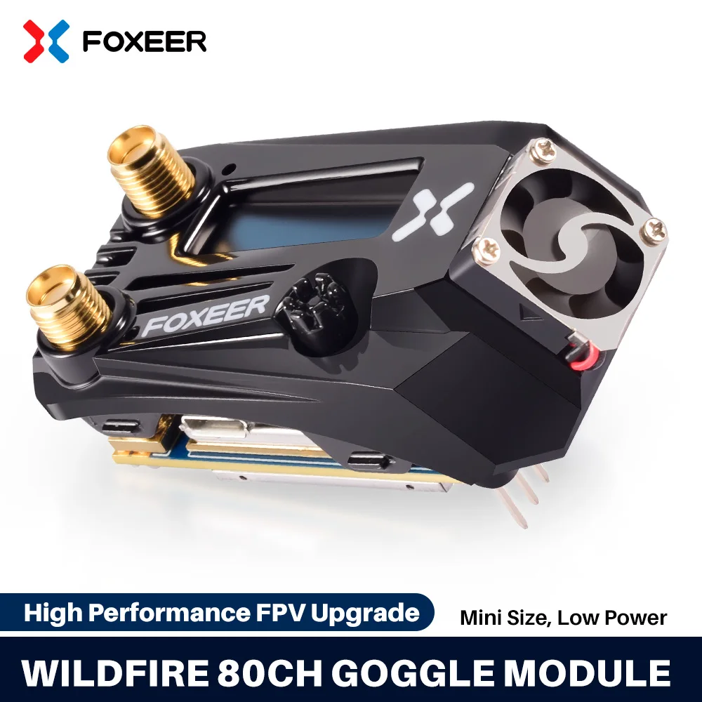 Foxeer Wildfire 80CH 5.8G Goggle Module Dual Receiver -98dBm For Fatshark FPV Goggles