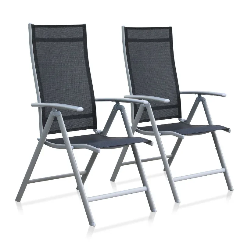 

Garden Furniture Adjustable Metal Cheap 7-Position Patio Dining Chair Outdoor Folding Chair