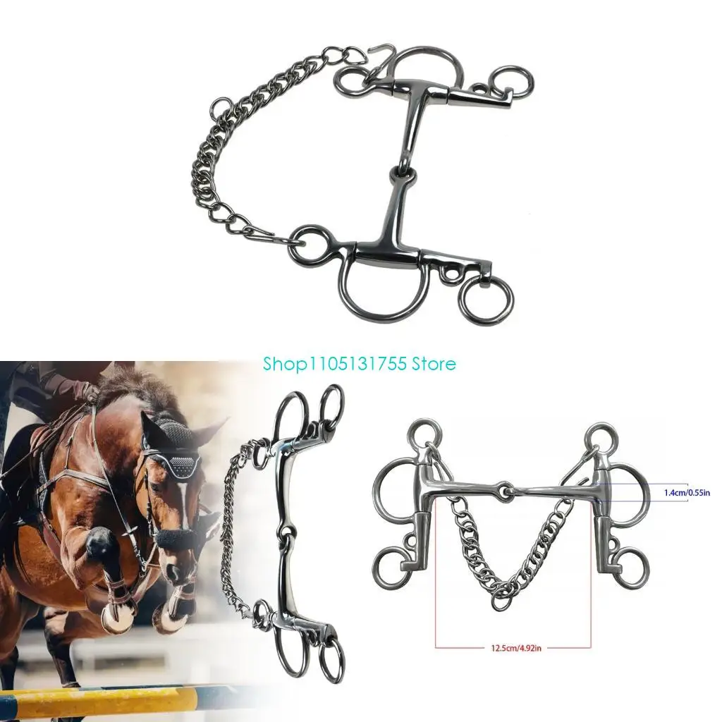 K0EF ذراع الفروسية تصميم مريح لقمة الحصان مع معدات احترافية مقاومة للتآكل من الفولاذ المقاوم للصدأ