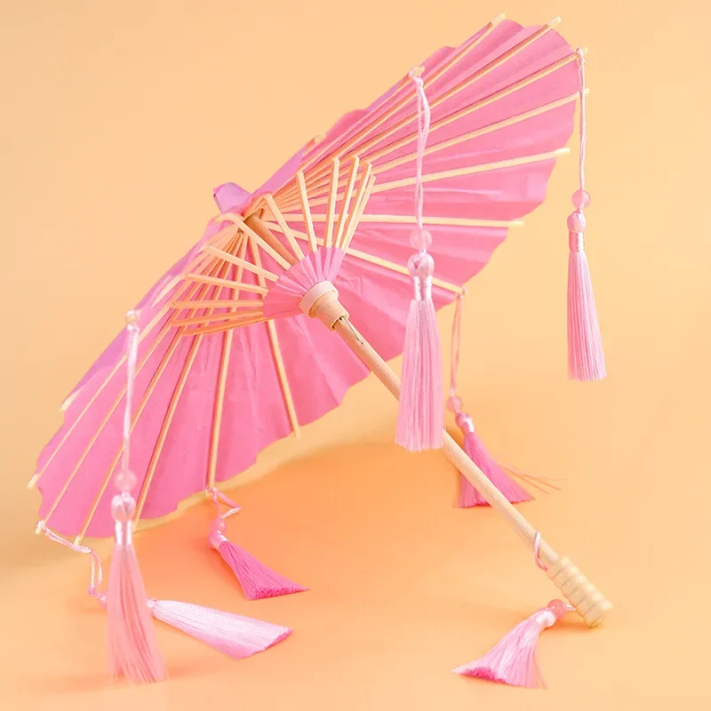 Handmade antique paper umbrella 3 minutes baby with decoration antique toy umbrella shooting props doll accessories