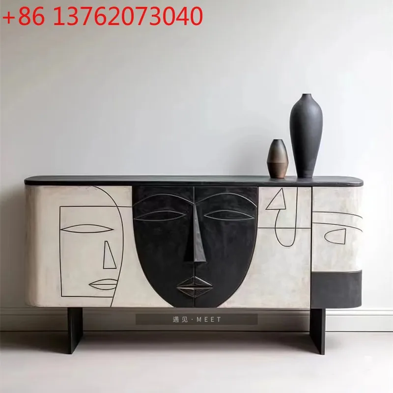 

Creative dining side cabinet Tea cabinet Entry door Special-shaped entrance cabinet Storage